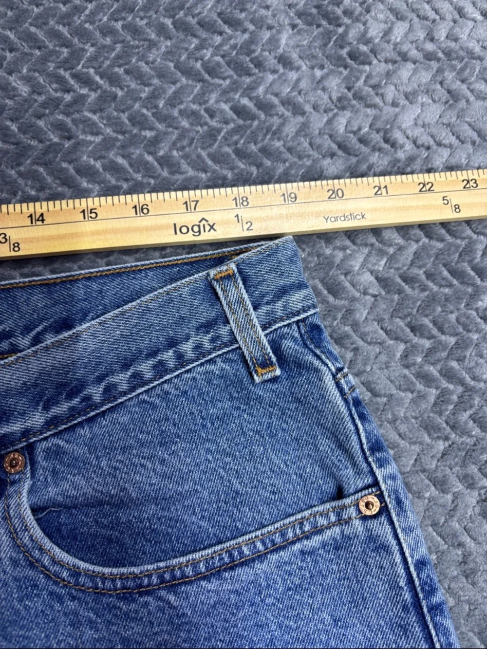 Men's Classic Light Blue Denim Jean Shorts